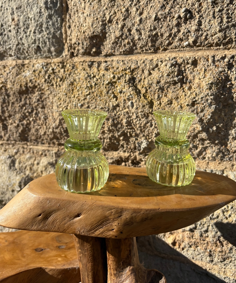 Glass Candle Holder