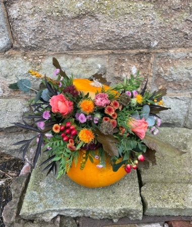 Autumn Pumpkin Flower Workshop