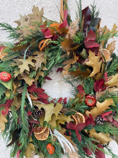 Autumn Wreath Workshop, Violets Ravenfield